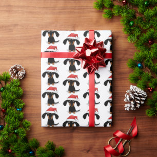 Papier Cadeau Drôle Père Noël Dachshunds mignon Wiener Chien