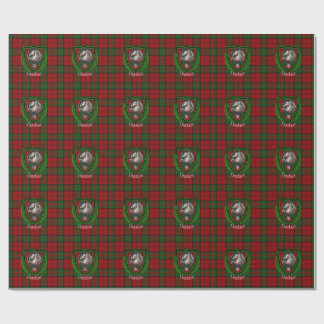 Papier Cadeau Dunbar Scottish Clan Tartan & Crest