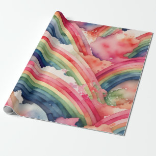 Papier Cadeau eau arc-en-ciel