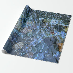 Papier Cadeau Eau de ruissellement, ruisseau, vapeur, Pierres so