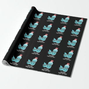 Papier Cadeau Eau Vous Jusqu'À Drôle Jeux D'Eau Dark BG