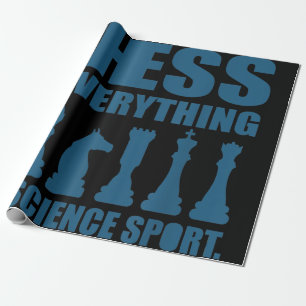Papier Cadeau Échecs Est Art Science Sports Cadeaux Femmes Homme