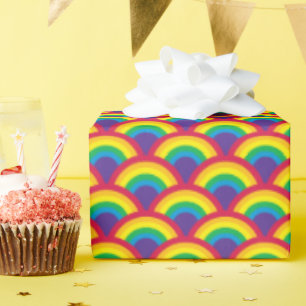 Papier Cadeau Échelle de sirènes arc-en-ciel