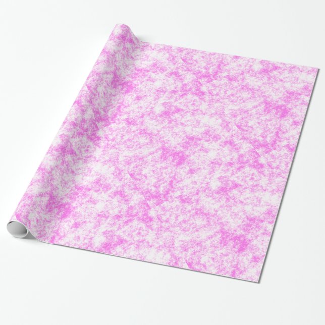 Papier Cadeau Éclaboussure rose (Déroulé)