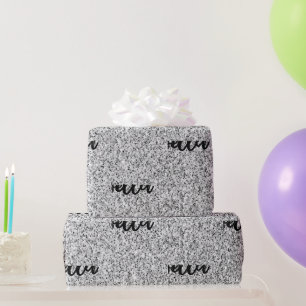 Papier Cadeau Éclaircissements de parties scintillant gris argen
