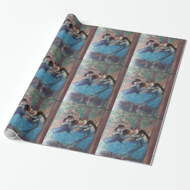 PAPIER CADEAU ÉCOLE DE DANSE / BALLERINA DANSEURS DE BALLET EN B (Déroulé)
