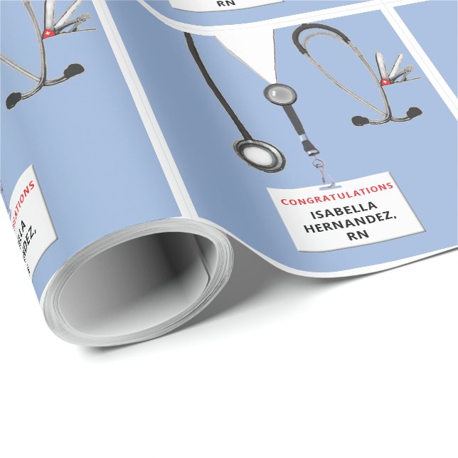 Papier Cadeau École de soins infirmiers créative (Coin rond)