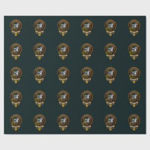 Papier Cadeau Écosse Clan Campbell Badge et Crest