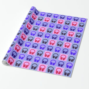 Papier Cadeau Écouteurs d'art de bruit