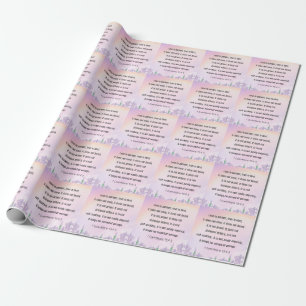 Papier Cadeau Écriture, 1 Corinthiens 13 4-5,