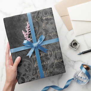 Papier Cadeau Écriture victorienne et ornementale