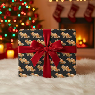 Papier cadeau écureuil adorable