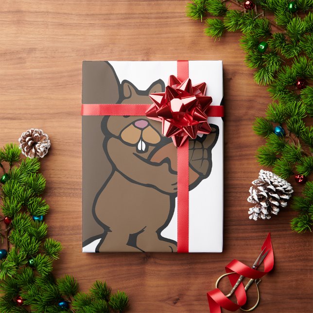 Papier Cadeau Écureuil avec maïs (Créateur téléchargé)