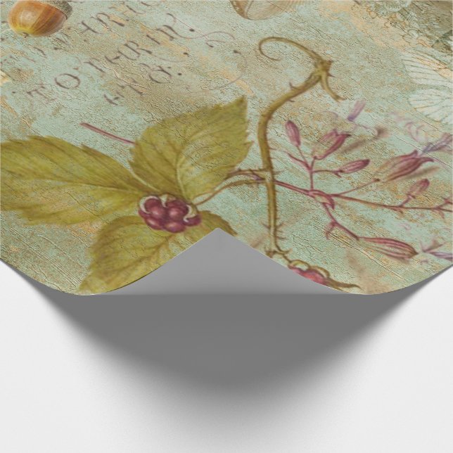 Papier Cadeau Écureuil, Chouette, Découpage de la faune de la fo (Coin)