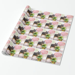 Papier Cadeau Écureuil de joyeux anniversaire