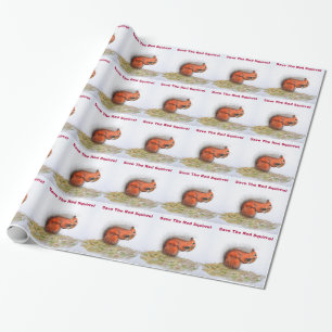 Papier Cadeau Écureuil rouge