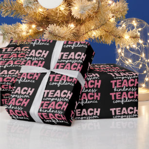 Papier Cadeau Éducation inspirante pour une vie de professeur mi
