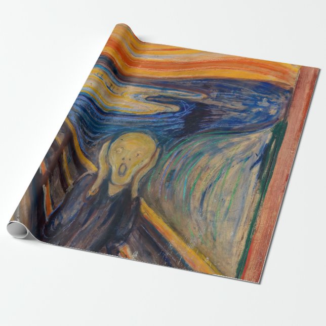 Papier Cadeau Edvard Munch - The Scream 1893 (Déroulé)