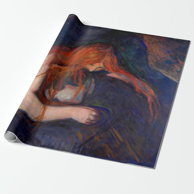 Papier Cadeau Edvard Munch - Vampire / Amour et douleur (Déroulé)