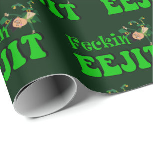 Papier Cadeau eejit grossier irlandais drôle de feckin d'insulte