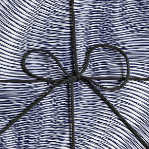 Papier Cadeau Effet Argent fondu Moiré Grilles Trippy Abstrait