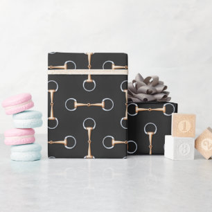 Papier Cadeau Eggbutt Snaffle Bits équestre (grande échelle)