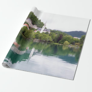 Papier Cadeau Eglise St Martin, Bled, Slovénie