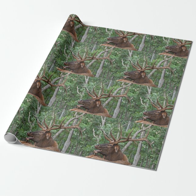 Papier Cadeau Élans dominants de Taureau (Déroulé)