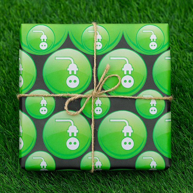Papier Cadeau Electrical Plug Symbol Wrapping Paper (Créateur téléchargé)