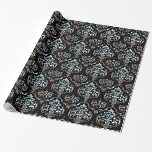 Papier Cadeau Élégance baroque IV brillant de damassé de
