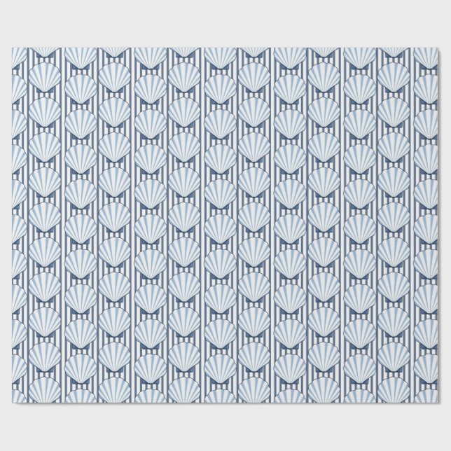 Papier Cadeau Élégance Shell Stripe ! (Plat)