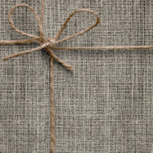 Élégant Chic Réaliste Burlap Rustique Taupe Mariag