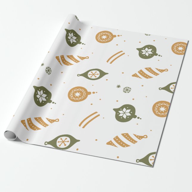 Papier Cadeau Elegant Christmas wrapping paper (Déroulé)
