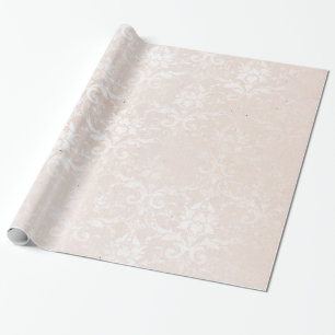 Papier Cadeau Élégant damas ivoire pour toutes les occasions