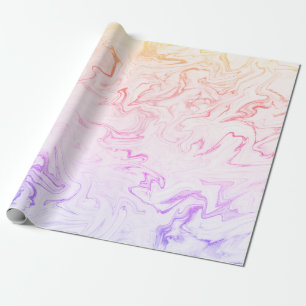 Papier Cadeau Élégant élégant marbre holographique moderne