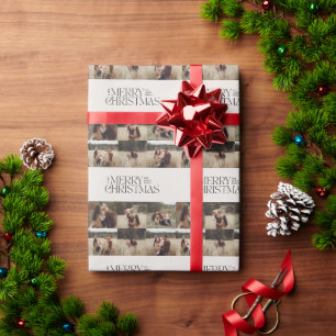 Papier Cadeau Élégant feuillage naturel moderne minime multi pho