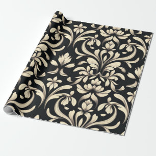 Papier Cadeau Élégant floral baroque