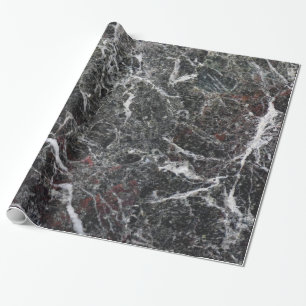 Papier Cadeau Elégant Gris Sombre Et Pierre Marbre blanc