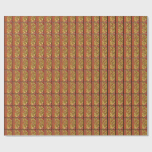 Papier Cadeau Élégant livre d'antiquités, Motif de swirl orné