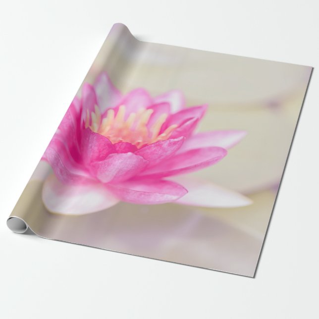 Papier Cadeau Elégant Lotus Or, Yoga (Déroulé)