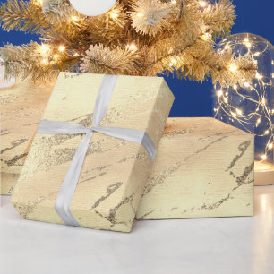 Papier Cadeau Élégant marbre doré moderne