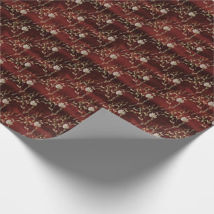 Papier Cadeau Élégant Marsala rouge foncé