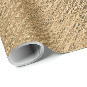 Papier Cadeau Elégant métal Or Rough Revêtement texturé