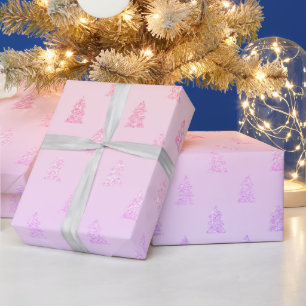 Papier Cadeau Élégant Motif de Noël holographique coloré