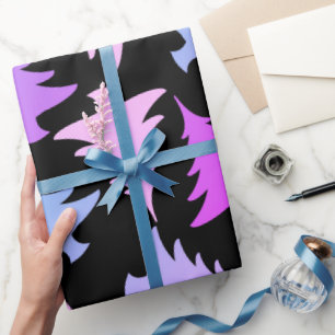 Papier Cadeau Élégant motif de sapin de Noël