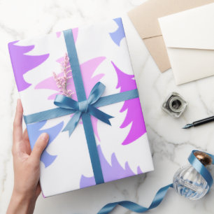 Papier Cadeau Élégant motif de sapin de Noël