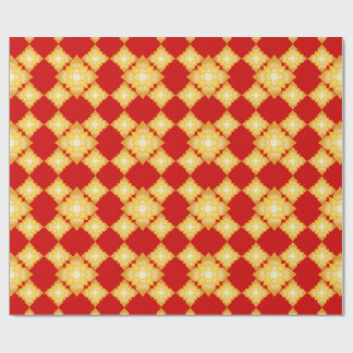 Papier Cadeau Elégant or Floral géométrique Motif sans couture