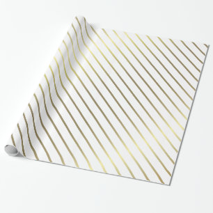 Papier Cadeau Elégant Or Strié Glamour Design brillant