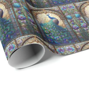Papier cadeau élégant Paon Emballage