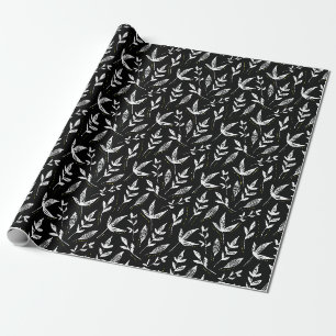 Papier Cadeau Élégant papier d'enveloppement botanique Feuille n